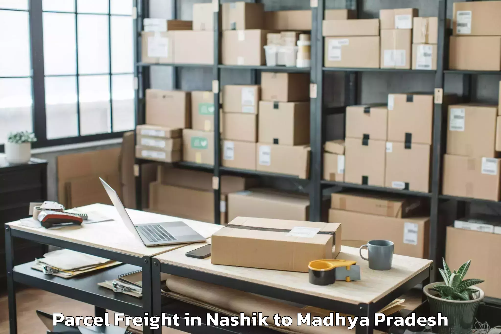 Top Nashik to Kukshi Parcel Freight Available